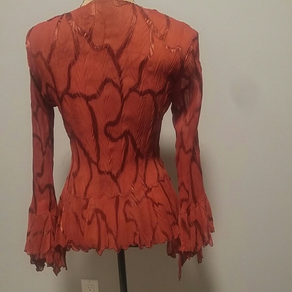 Beautiful top w fun bell sleeve top - Picture 3 of 3